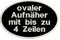 Wolfszeit Aufnäher Oval - Ovaler Aufnäher mit eigenem Text - 1 Stück - ca.15x10cm - Patch