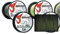 Daiwa J-Braid 8 Braid 0.10mm, 6.0kg / 13.0lbs, 300m verde scuro, lenza intrecciata rotonda