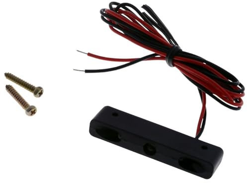 PW Blinker Micro-LED-Nummernschildbeleuchtung 45x7x12mm, schwarz, Motorrad