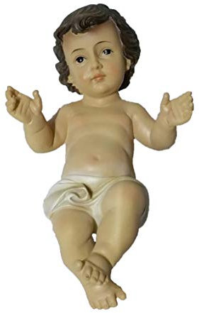 Jesus 'Kind Krippe Länge. 20 cm Figur Jesuskind B. 11,5 cm