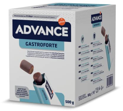 ADVANCE Suplemento Nutricional para Perros Gastroforte, Caja de 100 Partículas de 5 gr