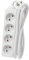 CHACON Bloc Multiprise 4 Prises, Bloc 4 Prises - 3 m - Blanc