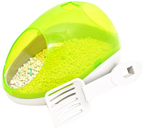 Duvo+ duvoplus, Kit de Toilettes pour Hamster, Absorbe Les odeurs et l`Urine, pour Une Cage Propre et hygiénique, Changer la litière Chaque Semaine, Le kit Contient Une Toilette, cuillère et litière