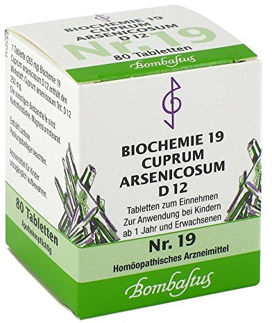 Biochemie 19 Cuprum Arsenicosum D 12 Tabletten