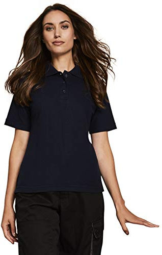 Simon Jersey Uneek Womens Polo Shirt Large Navy