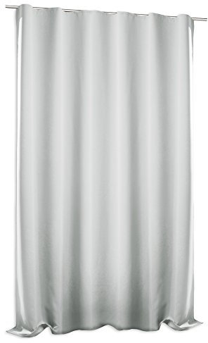 Verdunklungsgardine Blackout extra breit ca. 295x245 cm Kräuselband Vorhang Blickdicht Gardine #1388 (weiß grau)