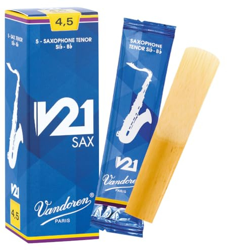 Vandoren V21 Tenor saxophone reeds, box of 5 - Strength 4,5