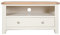 Oak and Pine Online Dorset French Ivory/Cream Painted Oak & Pine Corner Tv Unit Cabinet Living Room Furniture