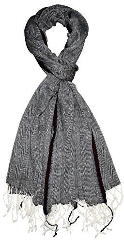 Lorenzo Cana - Herren Schal Schaltuch 50% Kaschmir 50% Wolle Tuch Umschlagtuch Uni Herrenschal Herrentuch Herren einfarbig 7847411