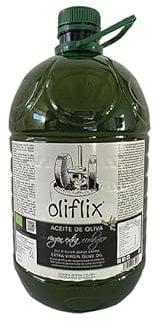 Oliflix - Aceite de Oliva Virgen Extra BIO - Garrafa PET 5L - Arbequina Primera Presión en Frío - AOVE de Cultivo Ecológico - D.O. Tarragona