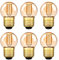 Genixgreen E27 Led Glühbirne G40G 1W LED Filament Lampe Ersetzt 10 Watt Glühlampen, 2200K Vintage Edison Glühbirne für Kronleuchter, Nicht Dimmbar,6 Stück