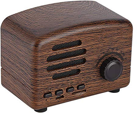 Enceinte Bluetooth, Haut-Parleur sans Fil Portable Rétro avec Radio FM HIFI Haut-Parleur Basse Stéréo avec Microphone Intégré Compatible avec , Android, , , Smartphone,