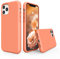 SURPHY Liquid Silicone Case Compatible with iPhone 11 Pro Max Case, Soft Rubber with Microfiber Cloth Lining Full Body Design Shockproof Case for iPhone 11 Pro Max 6.5, Peach