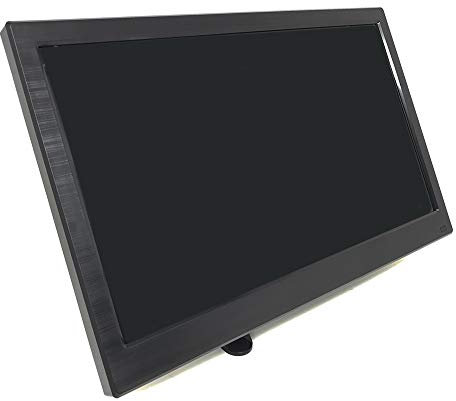 Vetrineinrete® Monitor 13.3'' pollici LCD HD portatile HDMI VGA USB BNC per videosorveglianza telecamera auto 720p con telecomando casse incorporate A80