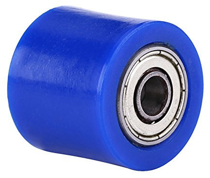 Rodillo de cadena, 8 mm Tensor de cadena universal Polea Gu¨ªa de rueda Rueda dentada Pi?¨®n para motocicleta Dirt Bike Enduro(Azul)