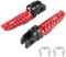 Paires de repose-pieds avant de moto Yctze avant gauche droite pour MT-03 MT-25 MT-07 MT-09 R3 XJ6(rouge)