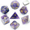 Premium Amethyst Würfelset – 7-teiliges Polyedrisches Würfelset für Dungeons and Dragons (D&D), Das Schwarze Auge (DSA), Pathfinder und weitere Rollenspiele, DND Würfel