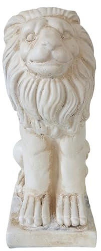 Generisch Deko Figur Steinguss Beton Löwe Sternzeiche Nostalgie Gartendeko Skulptur Statue