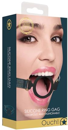 Shots Ouch! Halo - Silicone Ring Gag - Green