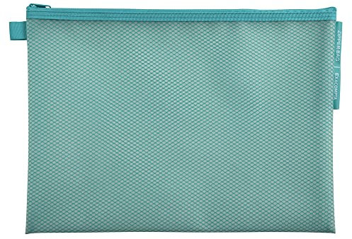 Exacompta - Rif. 37150E - 1 custodia in EVA con chiusura lampo in plastica morbida Chromaline pastello, formato A4, per riporre forniture, accessori di bellezza, 3 colori casuali