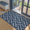 Biscpro Indoor Door Mats,60x90cm Door Mat Non Slip Backing,Dirt Trapper Mat Absorbent Non-Slip Doormat for Entrance,Inside,Kitchen,Front Back Door,Pets and Garden-Blue