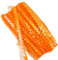 12Yards 25-30mm Vintage Glitzer Pailletten Organza Rüschen Borten Spitzenband Paillettenband Spitzenborte Dekoband Zierband Pailletten Bänder Plissiertborten für DIY Nähen Hochzeit Kostüme Deko,Orange