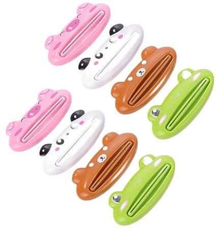 DDKY 8 pièces Presse Tube Dentifrice Presse Dentifrice Anti gaspillage Presse-Tube Pince Tube Dentifrice Presse Tube Vide Tube Dentifrice Enrouleur Dentifrice Pince Tube Dentifrice