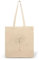 CLAMATO Tote bag tela in Cotone 38x42cm - Shopper in tessuto - Borse shopping - Canvas 130 g/m2 (Foglia)