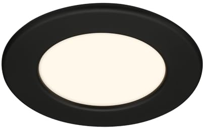 BRILONER – 1x LED Einbaustrahler 230V, LED Strahler Badezimmer IP44, Deckenstrahler stufenlos dimmbar, Spots, Deckenspots flach, Badezimmerlampe