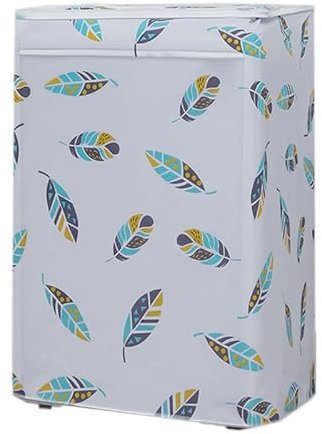 Cyrank Funda para Lavadora,Cubiertas Impermeables para Secadora En El Exterior,Cubierta para Máquina De Carga Frontal,Cubierta Gruesa con Diseño De Cremallera para Lavadora De 10kg(A1)