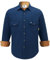 COEVALS CLUB Mens Flannel Shirt Long Sleeve Checked Snap Cotton with Pocket Regular Fit Plaid Lumberjack Casual Work Shirt (Navy #16 XL)