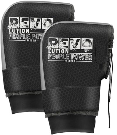 Lenkerhandschuhe, 1 Paar Wasserdichte Lenkerhandschuhe, Schneemobil-Handschuhe, Winddicht Fahrrad Muff Plüschfutter Lenkerzubehör, Winter-Thermo-E-Bike-Fahrradhandschuhe Für Motorrad, Roller