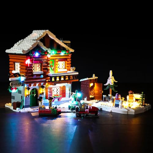 LocoLee Licht Kompatibel mit Lego Almhütte 10325, Led Beleuchtungs Compatible with Lego 10325 Alpine Lodge Winter Village Collection - Nur Lichter Set, Kein Modell (Standard Version)