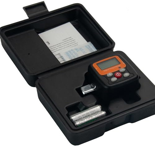 High Precision 1/2 Digital Torque Adapter: 15.0-250.9 Ft-lb/20.4-340 Nm, ±2% Accuracy, Preset Function, Buzzer & LED Indicators - Ideal for Automotive Use