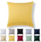 Alreya Kissenbezug 80 x 80 cm - Gelb - 100% Jersey Baumwolle - Kissenhülle für Kissen 80x80 cm, Jersey Kopfkissenbezüge, Superweicher Kissenbezug 80x80 mit Reißverschluss
