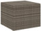 vidaXL Gartentruhe Grau 291L Poly Rattan