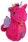 BEMIRO Seepferdchen Plüschtier pink mit Glitzerhorn - ca. 25 cm