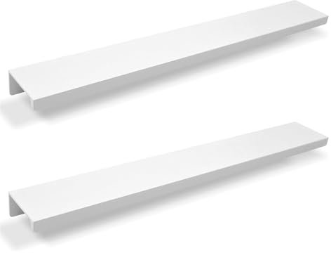 SYZOW 6 Piezas tiradores Cocina ocultos 300mm-Blanco Tiradores Cocina Tiradores Cajones tiradores ocultos Tiradores Armarios