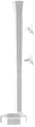MagiDeal Tube d'alimentation en Verre pour Aquarium, avec Plateau d'alimentation Rond, mangeoire à crevettes Multi-Usage pour Usage Domestique, 25CM