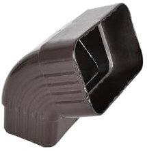 Adaptateur coudé pour gouttière - Raccord de gouttière rectangulaire à 90° - En alliage d'aluminium - Pour drainage de toit/mur/terrasse