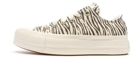 Converse Chuck Taylor All Star Lift Platform Denim Fashion Sneaker für Damen, Egret/Egret/Engine Smoke, 38 EU