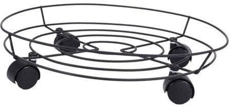 Parliky Blumentopfständer mit Seilzug, Metall, Schwarz, 40kg für Pflanzen