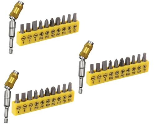 OSALADI 3 Sätze Magnetische Pivot Bits Bohrerhalter Pivot Bithalter Pivot Bithalter Flexibler Bohrer Flex Bit Schraubendreher Bohrerverlängerung Bithalter Flexibel Chrom Vanadium