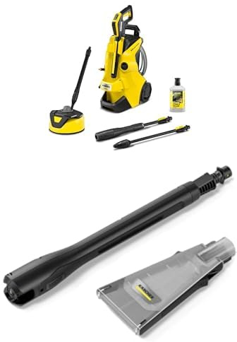 Kärcher Nettoyeur Haute Pression K 4 Power Control Flex Home, Pression : Max. 130 Bar, Débit : 420 l/h, Surface : 30 m²/h, Poids : 11,5 kg, + Kärcher Lance de Nettoyage Haute Pression eco!Booster 130