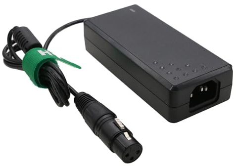 HangTon Adaptador de corriente CA para Aputure Amaran 200d S, 200x S luz LED, XLR 3 pines 48 V 6 A CC