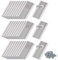 30 Pcs Lames de Rechange, Titane Inoxydable, pour Tondeuse Robot, Avec Vis, Accessoires pour Robot Tondeuse, Compatibles Avec Lame Tondeuse Gazon, Argent