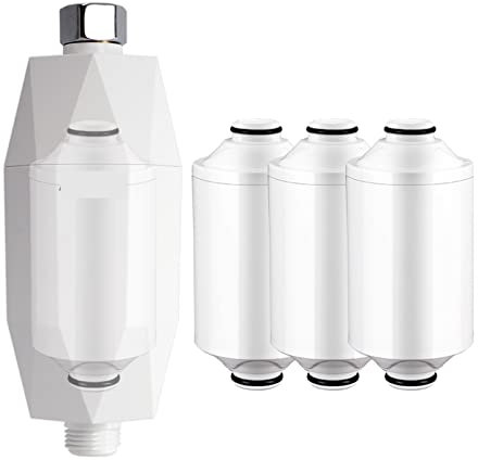 YQVEOT Filtro osmosi inversa, Filtro Doccia vitaminico rivitalizzante - Riduce Il prurito della Pelle secca, la forfora, l'eczema, migliora notevolmente la Pelle, i Capelli e Le Unghie