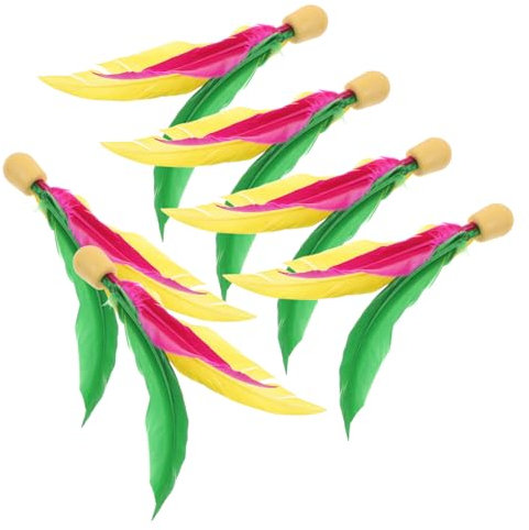 MILISTEN 6stücke Outdoor Federball Federbälle Mit Hochelastischem Gummikopf Und Langhaar Für Junge Mädchen Und Erwachsene Spielzeug Für Aktivitäten Im Freien Und Familienunterhaltung