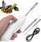 Electric Peeler Corer for Zucchini and Apples, Stainless Steel Fruit and Vegetable Remover, Handheld with Cutter Heads and Fish Scale Scraper