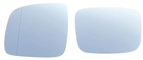 Tür Außenspiegel Glas Beheiztes Spiegelglas für die Linke Fahrerseite des Autos, Weitwinkel-Rückspiegelobjektiv für VW Transporter T5 2003–2009, Alter Caddy Glas Spiegel(1 Pair)